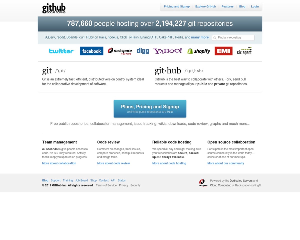 Screenshot from 2011